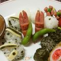 赤い電話's cooksnap of when they made ウインナーdeうさぎ【キャラ弁に】.
