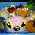 かぁちゃんっ's cooksnap of when they made ｷｬﾗ弁　　ｽﾃｨｯﾁのぉ弁当.