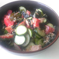 マツティー's cooksnap of when they made きゅうりとトマトのさっぱり酢の物.