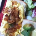 甘甘甘's cooksnap of when they made オーブンで簡単朝食☆お好み焼き風トースト.