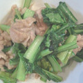 さんさんおひさま's cooksnap of when they made ＊小松菜と豚肉の炒めもの＊.