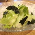 cocoりえ's cooksnap of when they made レタスと海苔のサラダ☆.