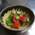 ミツバチよーこ's cooksnap of when they made オクラとトマトの塩ごま油あえ.