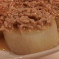 ゆゅ。。's cooksnap of when they made 子供もだいすき★ふろふき大根　肉みそのせ.