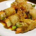 runinchef's cooksnap of when they made 豚肉で巻いたセロリを香味ダレで♪.