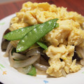 泥酔担当's cooksnap of when they made 簡単❤　さやえんどうとなすの卵とじ♪.