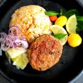 ひさかた's cooksnap of when they made 鯖のハンバーグ✿.