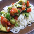 うめもどき's cooksnap of when they made 夏だ！サルサなアジアン冷しうどん.