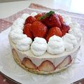 あんみつ☆'s cooksnap of when they made ストロベリーレアチーズケーキ.
