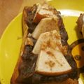 ★ひいらぎ★'s cooksnap of when they made りんごと胡桃を乗せた塩あんトースト.