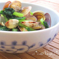 矢切のねぎちゃん's cooksnap of when they made 早春旬♪小松菜とあさりの中華酒蒸し.