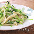 矢切のねぎちゃん's cooksnap of when they made 豆苗とエノキのナンプラー炒め.