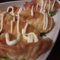 かわみぃこ's cooksnap of when they made ゆで卵と餃子の皮で揚げ物.