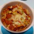 cindy♡'s cooksnap of when they made キャベツとウインナーのキムチ　チーズ焼き.