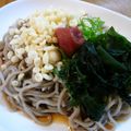 おぶうさま's cooksnap of when they made 梅わかめそば.