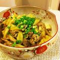 kumichef's cooksnap of when they made 豚バラとゴボウとお豆腐の煮物.