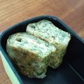 さっちゃん←元こ茄子's cooksnap of when they made お弁当の緑色に！青のり入り玉子焼き.