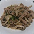 ちっぴー23's cooksnap of when they made シンプル美味しい！豚こまと長ネギの炒め.