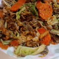 はぎのこ's cooksnap of when they made 牛肉とキャベツのマヨ☆マスタード炒め.