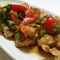 ＊runmama＊'s cooksnap of when they made 唐揚げのにらとまソース✿ガーリック風味✿.