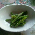 ＊ミャーコ＊'s cooksnap of when they made いんげんのニンニクごま和え.