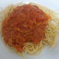 がんたろうです's cooksnap of when they made 簡単☆トマトソースパスタ.