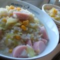 ちばたま's cooksnap of when they made ✿おさかなソーセージで洋風雑炊✿.