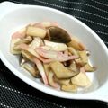 korochiro's cooksnap of when they made かまぼことエリンギの柚子ペペロン.