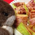 korakko's cooksnap of when they made 甘くないスイカでもイイの♥ベーコン巻き！.
