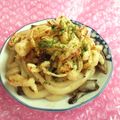みなみんくっきんぐ's cooksnap of when they made カリカリきつね♪舞たけ焼きうどん☆.