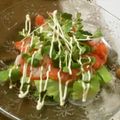 mmmmmsk's cooksnap of when they made スモークサーモンとぷちぷち海草麺のサラダ.