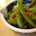 shiro猫's cooksnap of when they made スナップえんどうと小海老のおかか炒め♬.