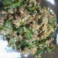 かみまな's cooksnap of when they made ゴーヤ 甘辛豚そぼろ炒め.