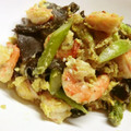 ☆PikKa☆'s cooksnap of when they made 海老とアスパラ、キクラゲの中華風卵炒め.