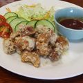 NAGANO久留米's cooksnap of when they made おつまみ熱々で！豚肉厚めのから揚げ★.