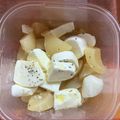 ☆yopipi's cooksnap of when they made 桃缶で桃モッツァレラ.