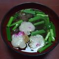 ほ～ちゃん♪'s cooksnap of when they made すぐ出来る！とろろ昆布とニラのお吸い物♪.