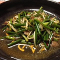 ーみっちー's cooksnap of when they made 簡単！きぬさや・豚肉・にんにくの芽炒め.