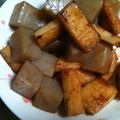 yanghwang's cooksnap of when they made こんにゃくとさつま揚げのコチュジャン炒め.