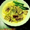 ゆいたん430's cooksnap of when they made スライスチーズ＆牛乳で濃厚カルボナーラ★.