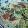 あかぷり's cooksnap of when they made ルッコラとトマトのパスタ♪.