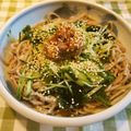 m@n@'s cooksnap of when they made ☆　梅かつお冷やしそば　☆.