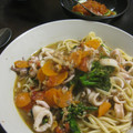 TeSage's cooksnap of when they made いかとあさりのトマトスパゲティ.