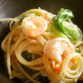 ドサンコでん's cooksnap of when they made ぷりぷりエビのマヨネーズパスタ☆ピリ辛味.
