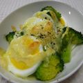 満月152000's cooksnap of when they made ゆで卵とブロッコリーのマヨチー焼き。.