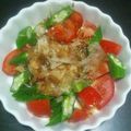 梨大好き's cooksnap of when they made おかか・トマト・オクラのサラダ.