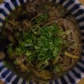 akindokin's cooksnap of when they made 豚肉と茄子のあったか蕎麦.