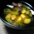 kerochi's cooksnap of when they made 鴨と茄子と葱のスープ.