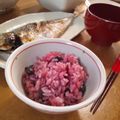 RYOSHUN's cooksnap of when they made 藤ご飯（黒豆ご飯）.