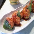 imajunjun's cooksnap of when they made ナンコツ入りつくね＆温泉卵.